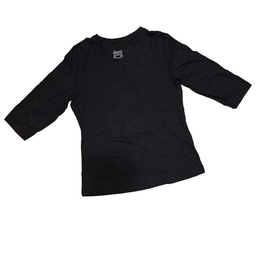 d&co. Essentials Black  Shirt small